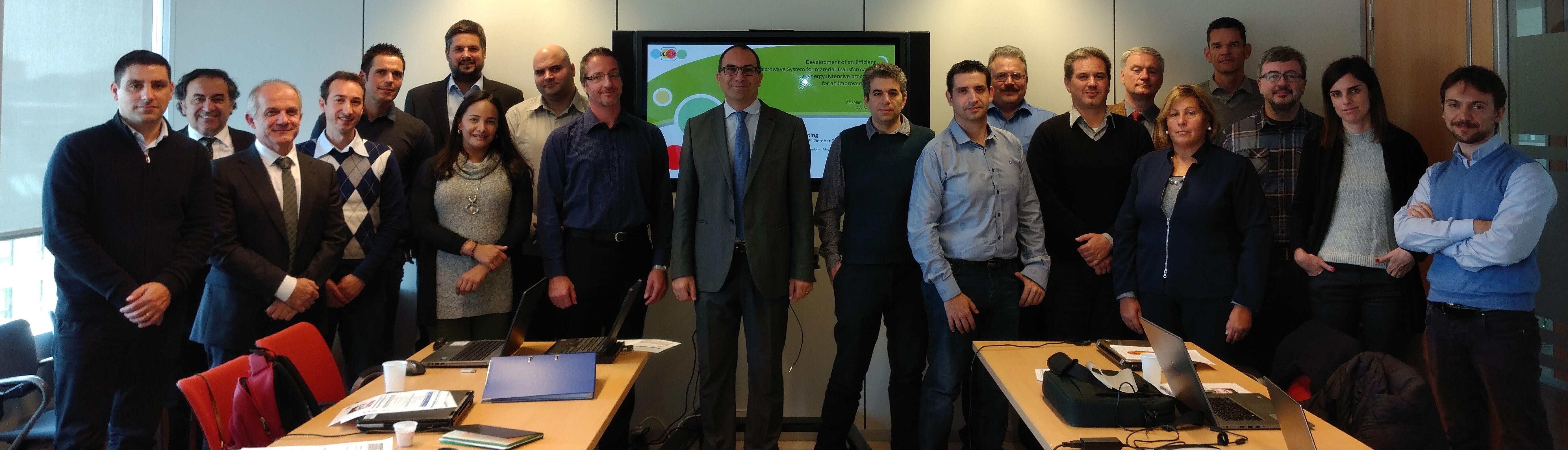 Kick-off-Meeting SPIRE-Projekt "Development of an efficient microwave system for material transfor-mation in energy intensive processes for an improved yield" (DESTINY)