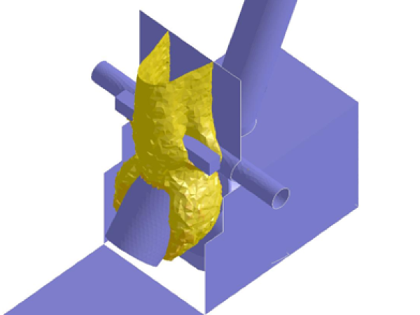 CFD simulation of hot metal charging