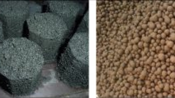 Briquettes and pellets made from process residuals
